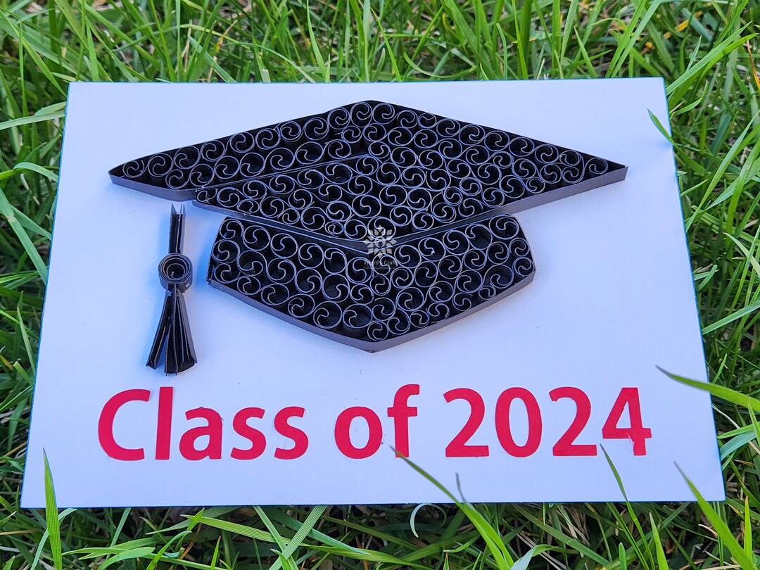 Class of 2024 Paper Quilling Graduation Cap Framed Wall Art, Graduation Gift, Gift for Graduate, Gift for High School, College Kids | MakerPlace by Michaels Class of 2024 Paper Quilling Graduation Cap Framed Wall Art, Graduation Gift, Gift for Graduate, Gift for High School, College Kids | MakerPlace by Michaels